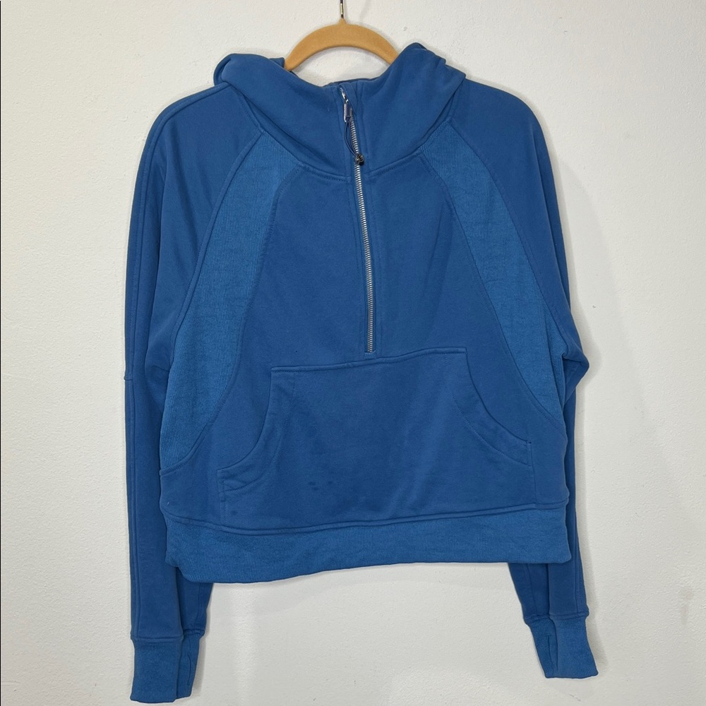 Blue Women's Half-Zip Hoodie